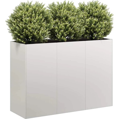 vidaXL Truhlík 120x40x80 cm nerezová ocel