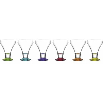 ArtCraft Glassware Art-FRO 378(PT068FC)-Чаши за сладолед с цветно столче - 305cc (0159173)