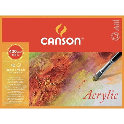 Canson Acrylique Cold Pressed Скицник 10 48 x 36 cm 400 g Natural White (C200807410)