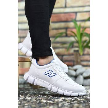 Riccon Мъжки спортни обувки 0012344 - Бели със Син #325127 (325127_Бяло)