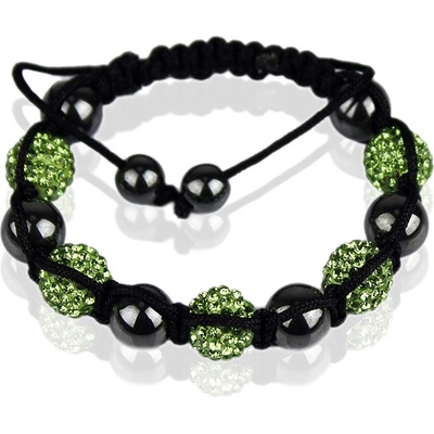 Bando náramok Crystal SF51 hnedý zelená