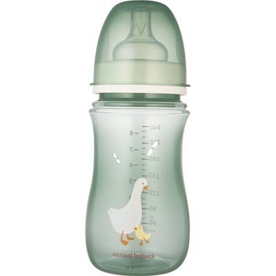 Canpol dojčenská fľaša EasyStart Goose zelená 240 ml