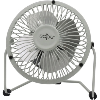 Sapir Настолен usb вентилатор sapir sp 1760 usb4, 2.5w, 5v, Перки 10 см, Бял (1760100008)