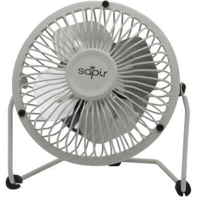 Sapir Настолен usb вентилатор sapir sp 1760 usb4, 2.5w, 5v, Перки 10 см, Бял (1760100008)