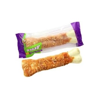 Braaaf Braaf Pressed Bone Chicken - Пресован кокал обвит в нежно пилешко филе, 1 брой, 20 см