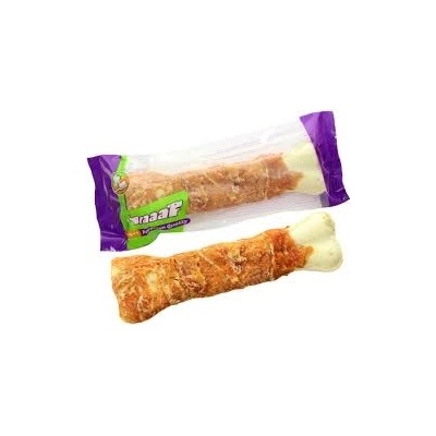 Braaaf Braaf Pressed Bone Chicken - Пресован кокал обвит в нежно пилешко филе, 1 брой, 20 см