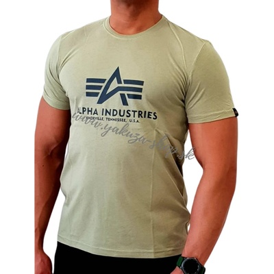 Alpha Industries Basic T-shirt Light olive tričko pánske zelená