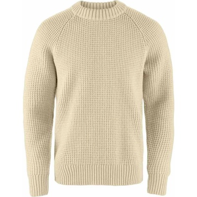 Fjällräven Svetr Övik Waffle Knit Light Beige – Zboží Mobilmania