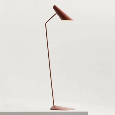 Vibia I.Cono 0712 Dizajnová stojacia lampa, červeno-hnedá 0712 37