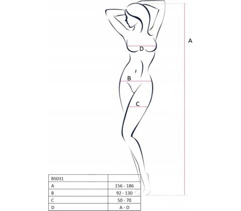 Bodystocking BS031 white biela