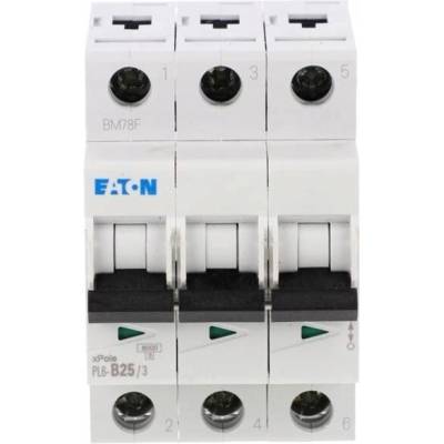 EATON 286591 PL6-B25/3 Jistič 6kA In=25A charakteristika B 3-pólový PL6