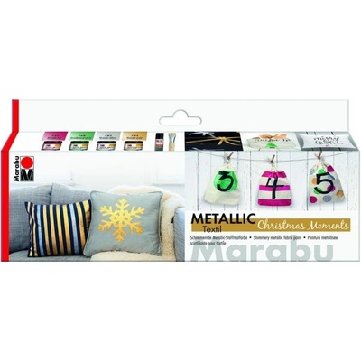 Marabu sada metalických farieb na textil
