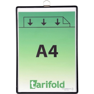 OFFICE LINE spol. s r.o. Ochranné kapsy s očkem A4 na výšku, otevřené s hora, černé – Zboží Živě