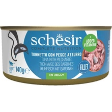 Schesir Cat C&B Wet Adult Tuniak so sardínkami v želé 140 g