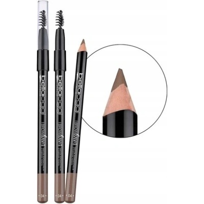 bellaoggi I Brow Liner tužka na obočí s kartáčkem Medium Brown 1,1 g