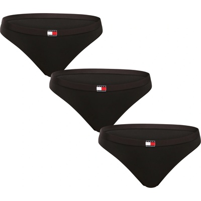 Tommy Hilfiger 3PACK dámske nohavičky (UW0UW06141 0XK) čierne