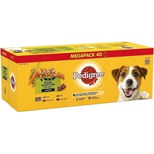 Pedigree Adult šťáva hovězí kuře krůta jehně 40 x 100 g