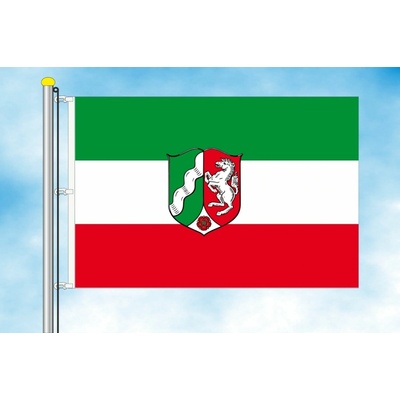 LIBEA, s.r.o. Severní Porýní - Vestfálsko vlajka Rozměr: 30×45 cm, Uchycení: Karabiny na stožár