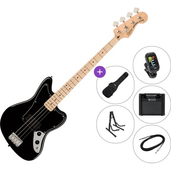 Squier Affinity Series Jaguar Bass SET 2 Black Електрическа бас китара