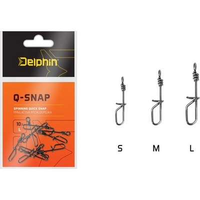 Delphin Prívlačová Rychlospojka Q-SNAP L 10ks