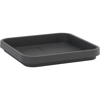 Geli Viva Square Miska pod květináč, 45,5 × 45,5 × 6,4 cm, plast, antracit 67104538