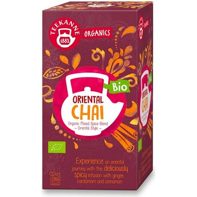 Teekanne ORGANICS BIO ORIENTAL CHAI bylinný čaj s kořením 20 x 1,8 g