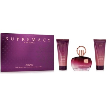 Image 1 of Afnan Supremacy Purple Подаръчен комплект за жени Размер EDP 100 ml + 100 ml душ гел + 100 ml лосион за тяло