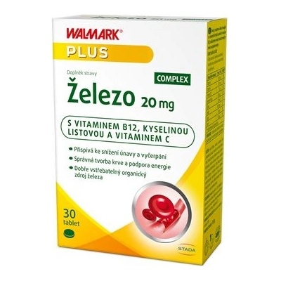 Walmark Železo COMPLEX 20 mg 30 tablet