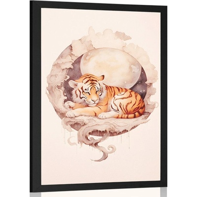 Plagát zasnený tiger