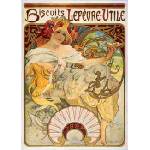 Bluebird Puzzle - Puzzle Alfonz Mucha: Biscuits Lefèvre-Utile, 1897 - 1 000 piese