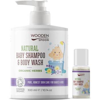 Wooden spoon Natural Baby Шампоан и Душ Гел Лавандула и Билки WOODEN SPOPON 300 мл