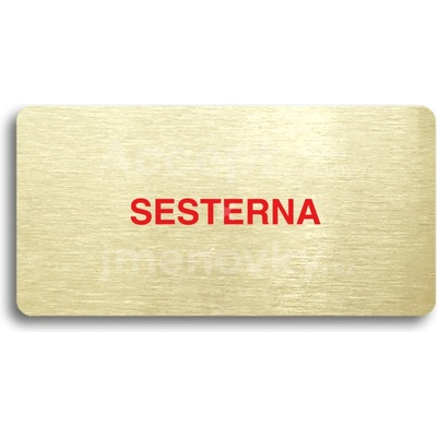 ACCEPT Piktogram SESTERNA - zlatá tabulka - barevný tisk bez rámečku