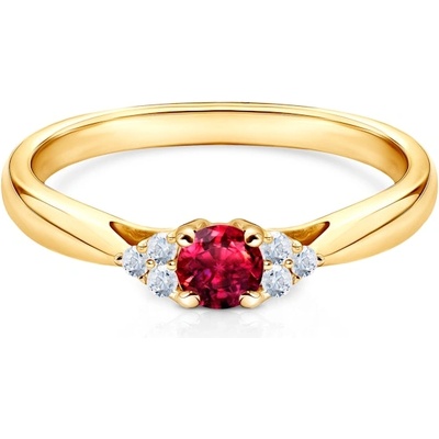 SAVICKI Годежен пръстен Savicki: злато, рубин