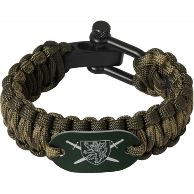 Paracord Náramek AČR znak zelená – Zboží Mobilmania