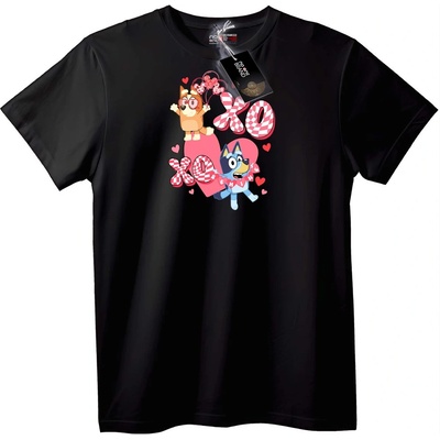 NOONEBRAND Тениска XO Bluey и Bingo - 2XL, White