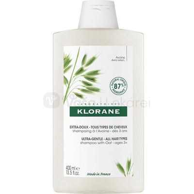 Klorane Avoine jemný šampón pre všetky typy vlasov 400 ml
