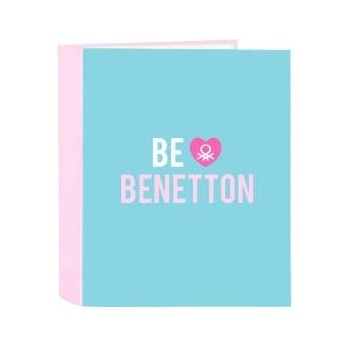 Benetton Папка с пръстени Benetton Unique Розов цвят тюркоаз A4 27 x 33 x 6 cm