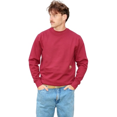 Mikina crew neck Road Classics vínová
