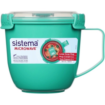 Sistema Microwave Hrnek na polévku a dušené pokrmy 900 ml mátová