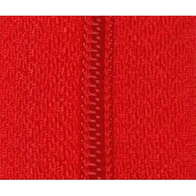 Zip spirálový dělitelný 6mm délka 45 až 75 cm - dvoucestný barva 26 červená délka 55 cm – Zbozi.Blesk.cz