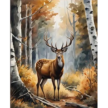 Norimpex - Puzzle Diamant painting: Lord of the forest 30x40cm - 1 - 39 piese