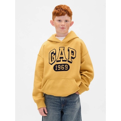 GAP dětská mikina VintageSoft žlutá