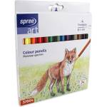 Spree Цветни моливи spree 24 цвята