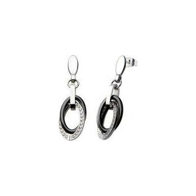 Prosperk náušnice keramické s krystalky Swarovski S1433