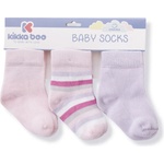 Kikkaboo Бебешки чорапи Kikkaboo - Stripes, Purple, 1-2 г (31110010046)