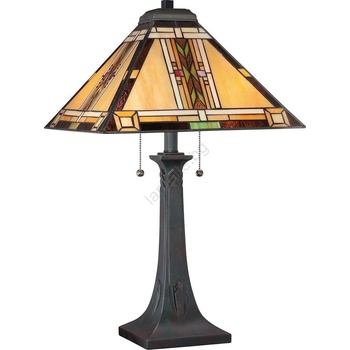 Elstead Lighting Quoizel QZ-NAVAJO-TL-VB - Настолна лампа Tiffany NAVAJO 2xE27/60W/230V (ED0855)