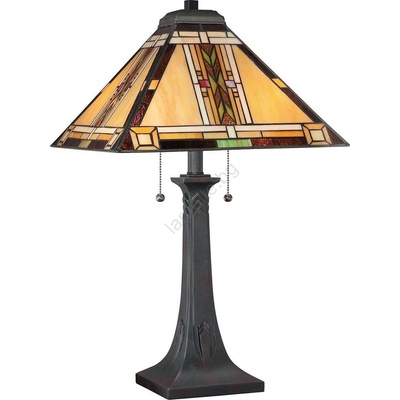 Elstead Lighting Quoizel QZ-NAVAJO-TL-VB - Настолна лампа Tiffany NAVAJO 2xE27/60W/230V (ED0855)