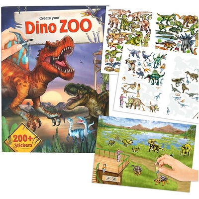 Create Your kreativní sešit se samolepkami 200 samolepek dino