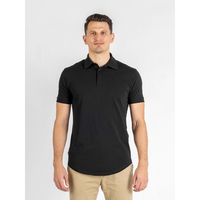 TallGuys pánská prodloužená polokošile Deep black