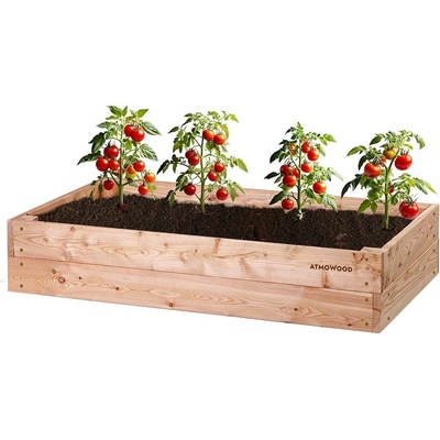 ATMOWOOD Prémiový vyvýšený záhon 150 x 80 x 30 cm hnědý